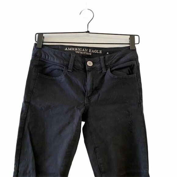 American Eagle Outfitters Jeggings Jeans Black 2 - Picture 2 of 7